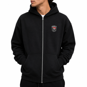 Sudadera con Capucha Personalizada, 100% Algodón, Tejido Grueso, con Cierre, Estilo Oversize, Color Sólido, Informal, de Invierno, Unisex, Transpirable y Ecológica - Product Image 2