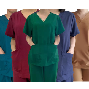 Medical Uniform Scrubs <b>Set</b> Polyester Protective Made in Vietnam Comfortable Hospital Nurse <b>Doctor</b> Workwear - Product Image 2
