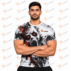 Camiseta Deportiva Sublimada para Hombre, Logotipo Personalizado al por Mayor, Impresión Completa, Rendimiento Atlético, Gimnasio, Fitness, Running, Entrenamiento, Equipo - Product Image 4