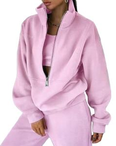 Surdimensionné Respirant Personnaliser Costume de Sport pour Femme Polaire Athleisure Sets Survêtement Meilleure Qualité - Product Image 3