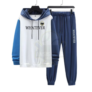 ANSIS STAR INDUSTRIES Heavy GSM Streetwear Solid Hooded Track Suit for <b>Men</b> Cotton Fleece <b>Pullover</b> Sweatshirt Jogger Pants Custom - Product Image 2