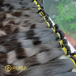 Extensiones de Cabello con Punta Plana al por Mayor, Textura de Cabello Liso/Ondulado/Rizado, Personalizadas, de Alta Calidad, Precio al por Mayor, ¡Oferta Caliente Ahora! - Product Image 1