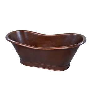 อ่างอาบน้ำทองแดงทรงสี่เหลี่ยมหรูหราสำหรับตกแต่งห้องน้ำหรูหรา - Product Image 1