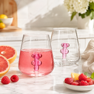 Vasos de Vidrio Transparente de Borosilicato Hechos a Mano de 300 ml, Vasos Reutilizables para Whisky, Agua y Jugos, Libres de Plomo, al por Mayor - Product Image 1