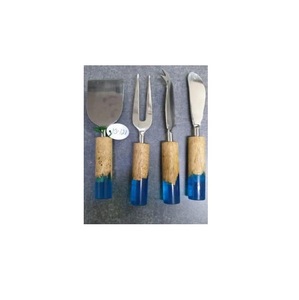 Premium Rustic Stainless Steel Wood Handle Four-Piece Eco-Friendly Dishwasher Safe Flatware Collection Wholesale for Weddings - Product Image 6