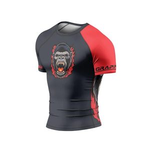 Custom Made OEM Unisex Rashguard UPF 50 Yoga Wear Sublimation Breathable Anti Rash Compression Polyester Wholesale OEM Wholesale - Product Image 3