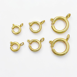 Fermoirs à ressort en laiton plaqué or 18 carats pour colliers, bracelets et accessoires de fabrication de bijoux DIY - Product Image 4