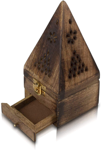 Brûleur d'encens en bois de qualité supérieure, design élégant, idéal pour la décoration intérieure et la table, porte-encens décoratif - Product Image 2