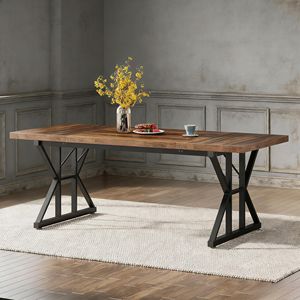 Tavolo da Pranzo in Legno da 180 cm per 6 Persone, Stile Rustico per Cucina - Product Image 3
