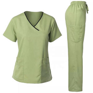Conjunto de Uniforme Médico de Algodón Tejido para Hombre, Uniforme de Hospital Personalizado, Conjunto de Uniforme Médico de Algodón Tejido para Hombre - Product Image 5