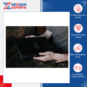 Cubierta de Cuero para Menú de Estilo Vintage de Calidad Garantizada, con Páginas Interiores, para Hoteles, Tiendas, Bares de Vinos, Origen India, Venta Global - Product Image 4