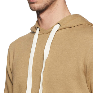 Sweat-shirt à capuche kaki pour homme, coupe classique, en coton tricoté, décontracté, pour l'automne, avec poche avant - Product Image 6