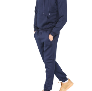 Ensemble de survêtement en coton personnalisé avec logo pour homme – Sweat à capuche et pantalon de jogging décontractés, respirants et élégants – L'indispensable pour le sport - Product Image 2