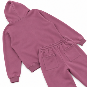 Ensemble décontracté deux pièces pour femme : sweat à capuche oversize zippé et pantalon de jogging décontracté à épaules tombantes - Product Image 4