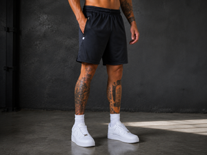 Men's Customized Polyester <b>Athletic</b> Shorts Elastic Waist Gym Wear Comfortable Custom Front Embroidery Design Quick Dry 3D - Product Image 6