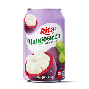 Saveur de mangoustan 11.16 floz canette boisson pur jus de fruits et légumes OEM ODM boisson rafraîchissante de marque privée - Product Image 1
