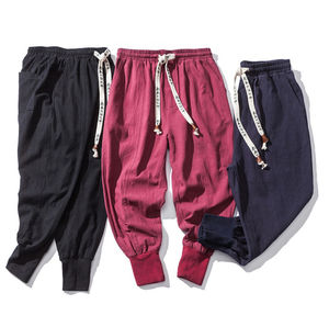 Pantalon Homme en Polyester et Coton Tricoté de Haute Qualité, Confortable, Décontracté, Idéal pour le Travail et les Voyages, Élégant et Léger - Product Image 4