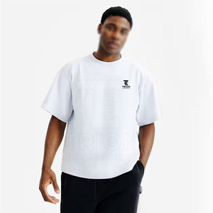 Camiseta de algodón 100% de alta calidad a precio de mayorista, corte ajustado, personalizada, informal para hombre, la más vendida - Product Image 3