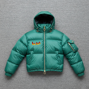Veste bomber matelassée coupe-vent légère et respirante pour homme, personnalisable, de qualité supérieure, style streetwear, avec capuche, pour l'extérieur, chaude - Product Image 1