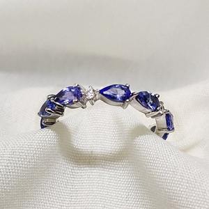 Natural Tanzanite <b>Ring</b> Dainty Gemstone Jewelry For Women December Birthstone Everyday Statement Gift <b>Ring</b> - Product Image 3