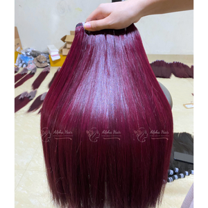 Extensions de cheveux Lace Front Wigs avec un donateur de couleur personnalisée lisse et à cuticule alignée, perruques sans colle, cheveux humains, faisceaux de cheveux bruts - Product Image 4