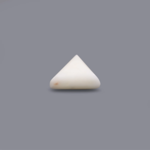 Natural White Coral Oval Cabochon Loose Gemstone 6.85 Carat Certified Wholesale - Product Image 1