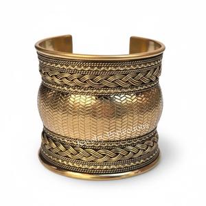 stylish twisted pure brass Wholesale Fashion Brass Adjustable Cuff Bangle for Women Handmade Designer Stackable <b>Bracelets</b> - Product Image 1