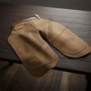 Tablier de fermeur de luxe de haute qualité, durable, en cuir véritable avec fermeture à boucle, pour le sablage et l'entretien équestre - Product Image 6