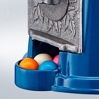 Distributeur de bonbons en verre et alliage d'aluminium Kwang Hsieh de 9 pouces, à monnayeur, capacité de 13 oz, logo personnalisé, vente en gros