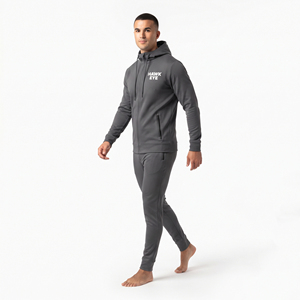 Top Quality Men's Nylon Polyester Tracksuit Full Zip Hoodie <b>Jacket</b> Jogger Set Custom <b>Reflective</b> Logo Wholesale Manufacturer - Product Image 3
