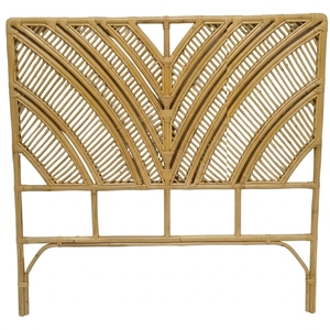 New Modern Minimalist Geometric Chevron <b>Rattan</b> Headboard <b>Bed</b> <b>Frame</b> Wood Eco-Friendly Double Queen Bedroom Furniture Upholstered - Product Image 1