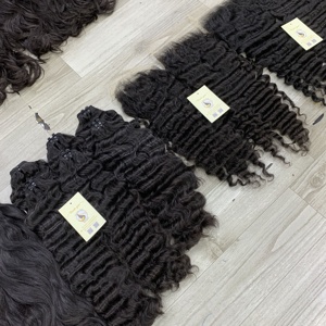 Extensiones de Cabello Rizado Birmano de Alta Calidad, Ondulado Profundo, con Cierre de Encaje Suizo 5x5 HD, Cabello Humano Virgen de Vietnam - Product Image 6