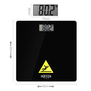 Balance numérique personnalisable OEM 180 kg pour usage domestique, avec couvercle en verre trempé, affichage LED dissimulé, portable - Product Image 1