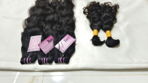 Nouveauté 2026 : Cheveux Humains Indiens Bruts Non Traités de Haute Qualité, 100 Grammes, Cheveux Remy Indiens Grade Naturel, Ondulés et Bouclés Naturels - Product Image 2