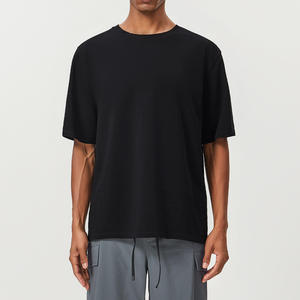T-shirt décontracté pour homme à épaules tombantes, coupe ample, manches courtes, streetwear décontracté, confort quotidien - Product Image 2