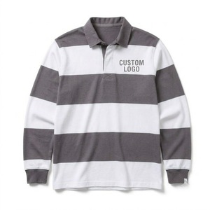 Durable sports jersey tailored for active performance featuring traditional bold hoops a classic contrasting <b>collar</b> and refined - Product Image 1