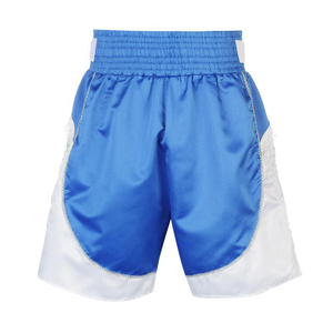 Shorts de combat MMA noirs unis pour la boxe et le grappling, avec fermeture Velcro, tissu à séchage rapide, logo et étiquette personnalisés - Product Image 4