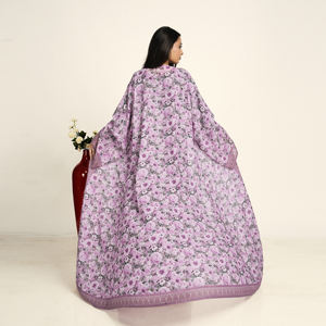 Abaya Larga de Gasa Estampada para Mujer, Estilo Cardigan Árabe Abierto por Delante, Moda Islámica, Atuendo de Oración, ODM, Ramadán - Product Image 4