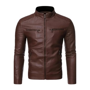 Men <b>Leather</b> <b>Jacket</b> with Modern Look and Durable Construction for <b>Long</b> Term Use - Product Image 4