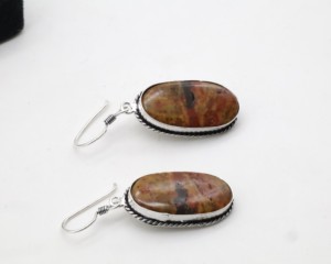 Pendientes de aro de ágata con plata alemana: ¡Hazme un nombre de artículo y una columna de palabras clave para Alibaba! - Product Image 5