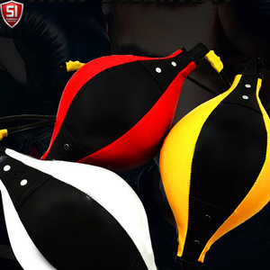 Nouvelle balle de vitesse double en cuir Dodge Speed Ball MMA avec cordes en caoutchouc pour le Muay Thai et l'équipement sportif de fitness - Product Image 3