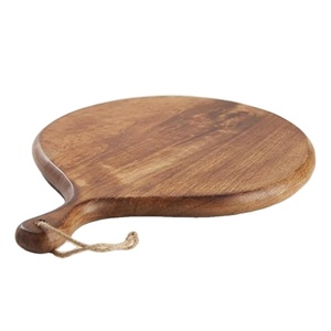 Tabla de cortar redonda de madera hecha a mano de calidad estándar para utensilios de cocina de proveedor indio a un precio asequible. - Product Image 1