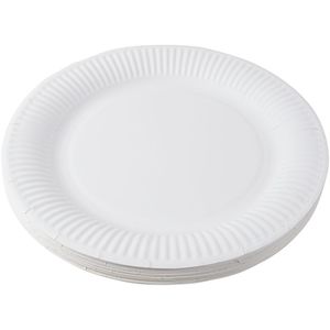 Elegant Ivory White Compostable Biodegradable Paper Plates for Formal Weddings Parties Anniversaries - Product Image 2
