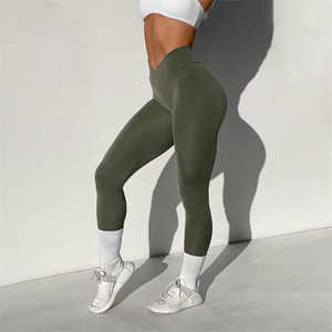 Yoga Leggings Women Fast Delivery Private Label Gym Pants Bulk Wholesale Tights - Product Image 1