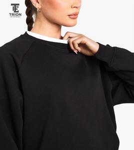 Sudadera Azul Marino para Mujer con Bloques de Color y Logotipo Personalizado, Novedad 2026, Venta al por Mayor, Servicio OEM, Diseño para Invierno - Product Image 3
