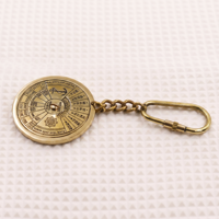 Porte-clés Calendrier Métal Vintage Date Anniversaire Unique Significatif Anneau de Clés Rond Souvenir Nautique Cadeau avec Logo Personnalisé