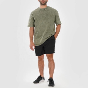 Huilin Custom Vintage Lavé Épais Coton T-Shirt Unisexe Coupe Surdimensionnée Uni Blanc Manches Courtes Jersey Fabricant OEM - Product Image 4