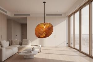 Handmade Bamboo Lamps Ovule Natural Woven Pendant <b>Light</b> Eco Friendly Bamboo Lighting Fixture OEM Supplier Vietnam - Product Image 3