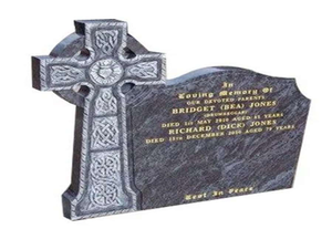 Premium Handcrafted Granite Tombstone European Style Traditional Cross Memorial Monument for Cemetery Burial Grounds Durable - Product Image 2