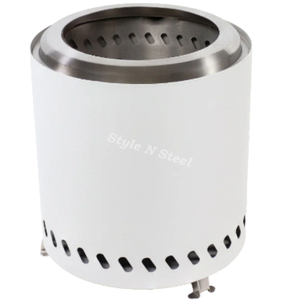 Luxuries <b>Fire</b> <b>Pit</b> Stainless Steel Heat Resistant Paint Freestanding Design Coal/Wood Burning Outdoor Heater - Product Image 1